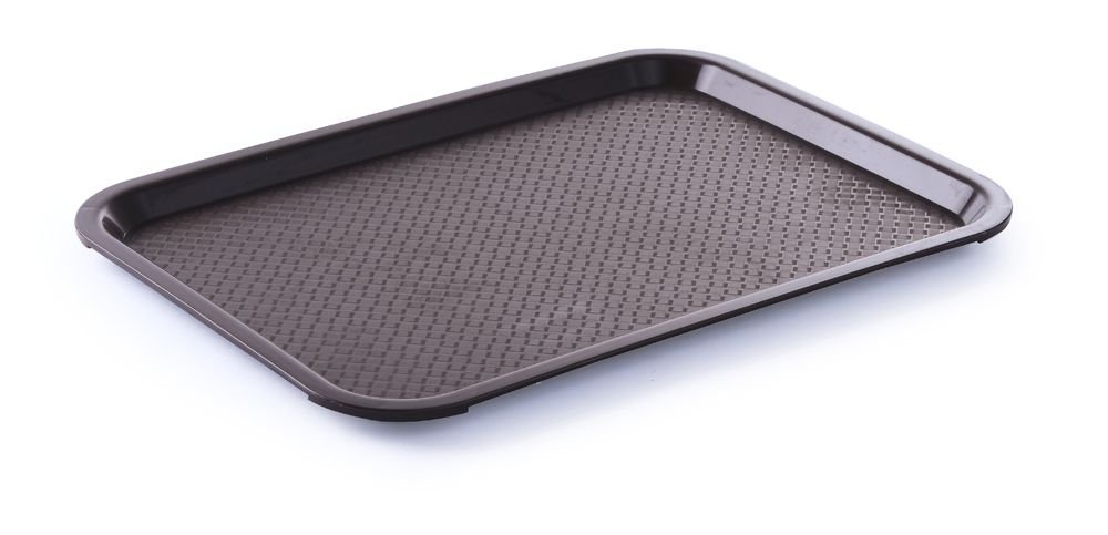 Didelis polipropileno padėklas Fast Food, HENDI, Rudas, 350x450x(H)20mm