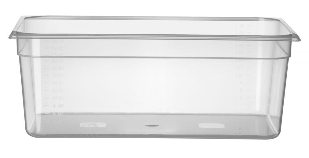 GN talpykla 1/1 Profi Line iš polipropileno, HENDI, Profi Line, GN 1/1, 28L, Permatomas, 530x325x(H)200mm