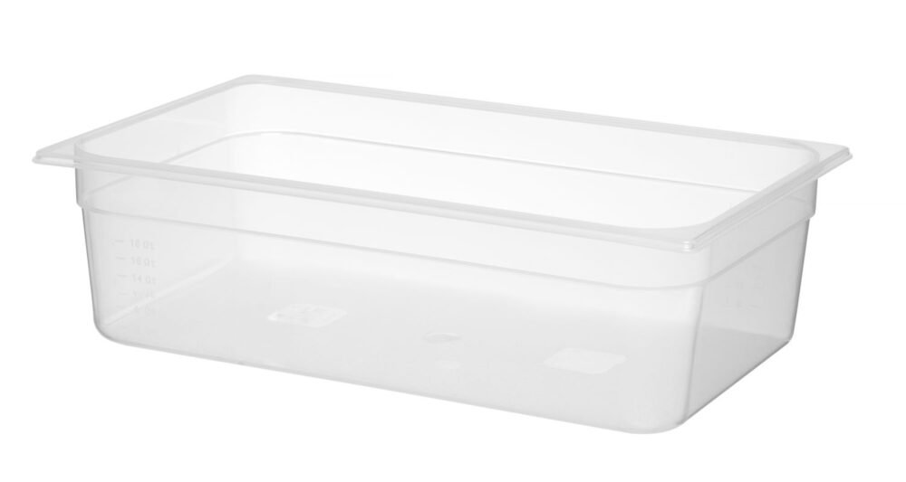 GN talpykla 1/1 Profi Line iš polipropileno, HENDI, Profi Line, GN 1/1, 21L, Permatomas, 530x325x(H)150mm