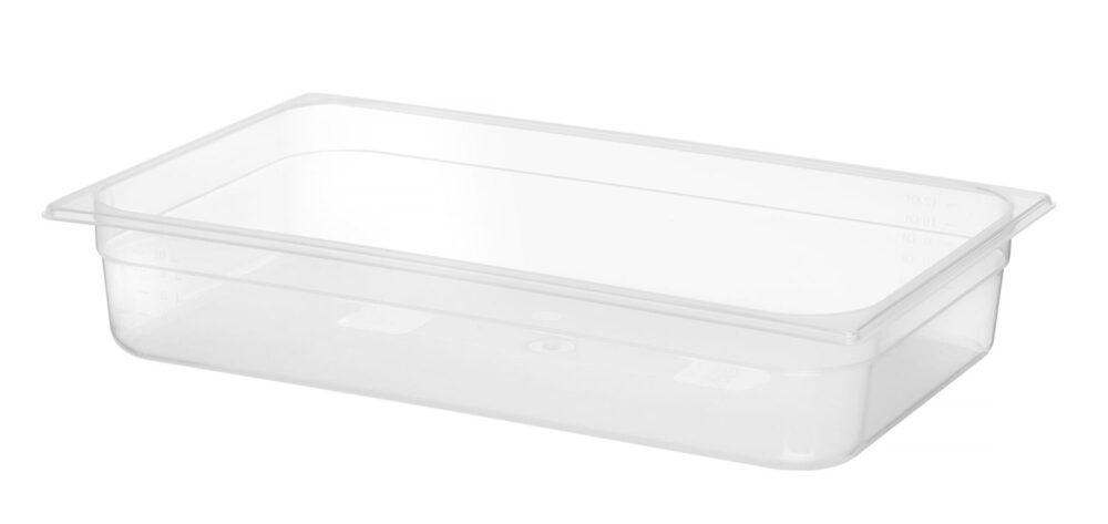 GN talpykla 1/1 Profi Line iš polipropileno, HENDI, Profi Line, GN 1/1, 14L, Permatomas, 530x325x(H)100mm