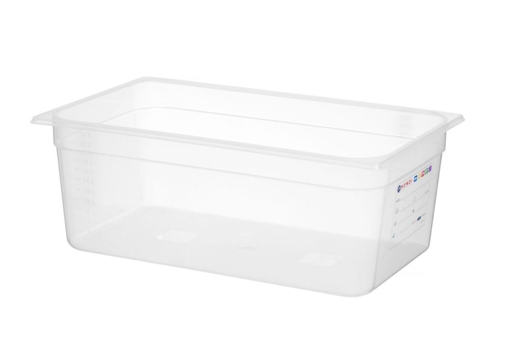 GN talpykla 1/1 RVASVT, HENDI, GN 1/1, 28L, Permatomas, 530x325x(H)200mm