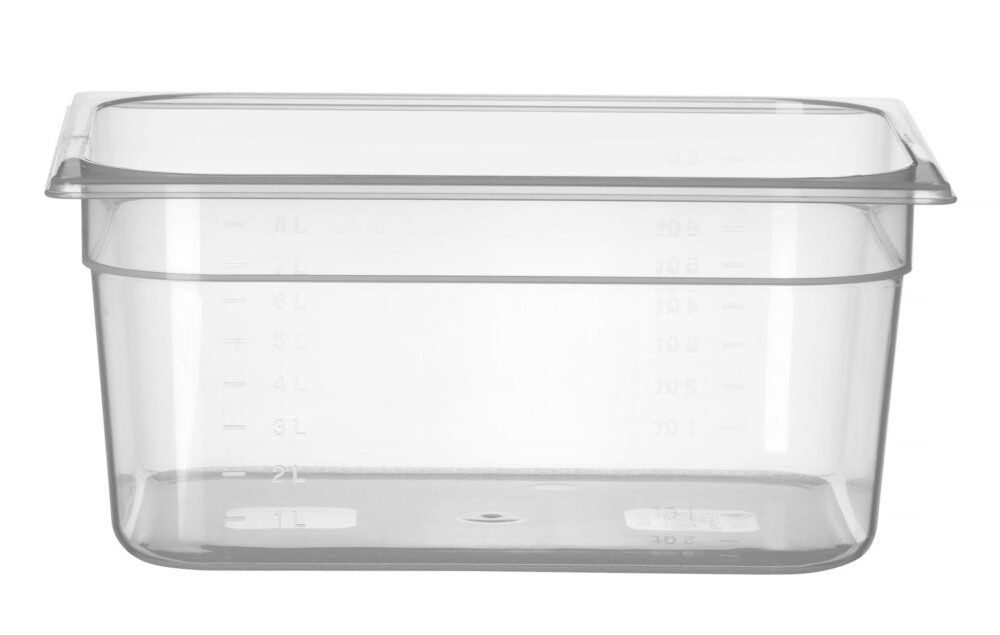 GN talpykla 1/2 Profi Line iš polipropileno, HENDI, Profi Line, GN 1/2, 9,5L, Permatomas, 325x265x(H)150mm