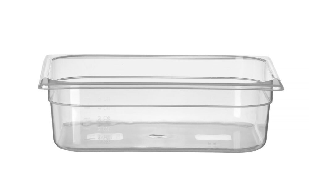 GN talpykla 1/2 Profi Line iš polipropileno, HENDI, Profi Line, GN 1/2, 6,5L, Permatomas, 325x265x(H)100mm