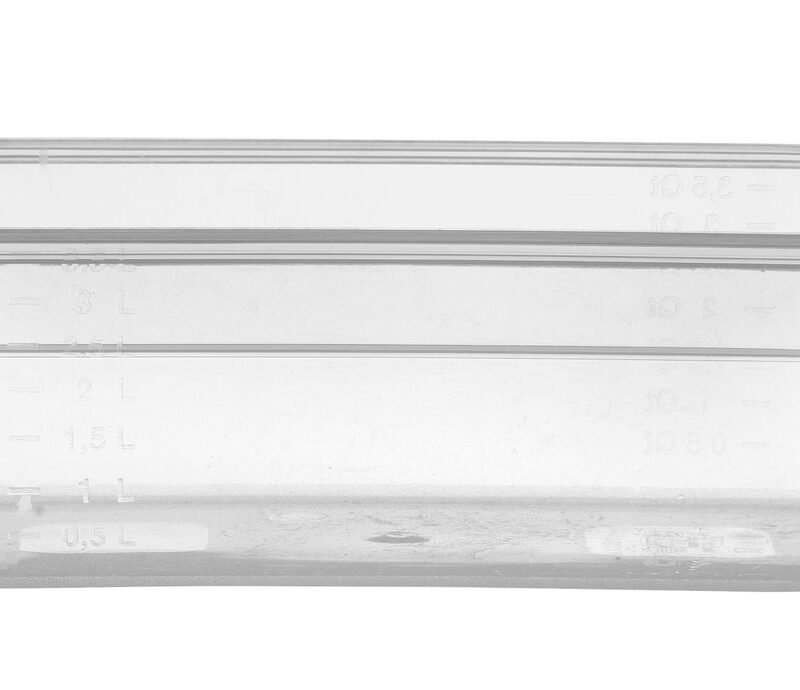 GN talpykla 1/3 Profi Line iš polipropileno, HENDI, Profi Line, GN 1/3, 4L, Permatomas, 325x176x(H)100mm