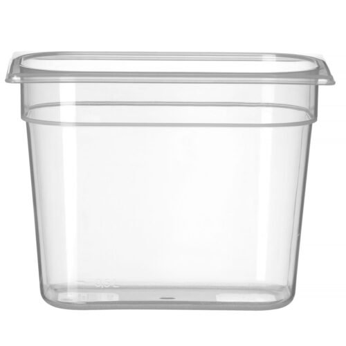 GN talpykla 1/4 Profi Line iš polipropileno, HENDI, Profi Line, GN 1/4, 5,5L, Permatomas, 265x162x(H)200mm