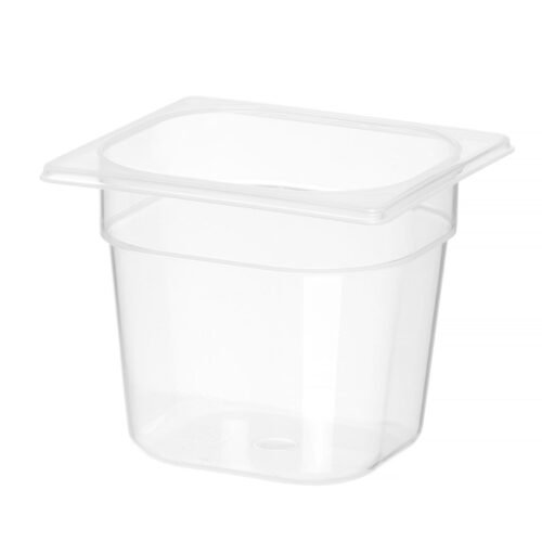 GN talpykla 1/6 Profi Line iš polipropileno, HENDI, Profi Line, GN 1/6, 2,4L, Permatomas, 176x162x(H)150mm
