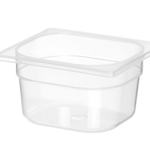 GN talpykla 1/6 Profi Line iš polipropileno, HENDI, Profi Line, GN 1/6, 1,6L, Permatomas, 176x162x(H)100mm