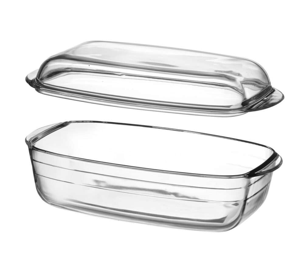 Karščiui atsparus indas su dangčiu OVENCHEF, Duralex, Permatomas, 370x215x(H)140mm