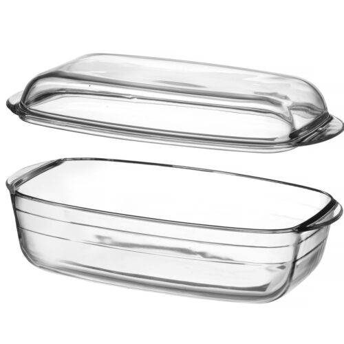 Karščiui atsparus indas su dangčiu OVENCHEF, Duralex, Permatomas, 370x215x(H)140mm