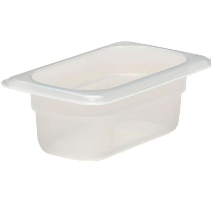 Konteineris GN 1/9 iš skaidraus polipropileno, Cambro, GN 1/9, 0,57L, Permatomas, 108x176x(H)65mm