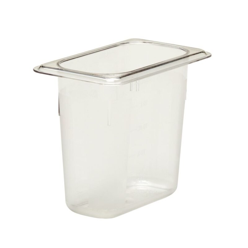 Konteineris Camwear GN 1/9 iš polikarbonato, Cambro, GN 1/9, 1,4L, Permatomas, 108x176x(H)150mm
