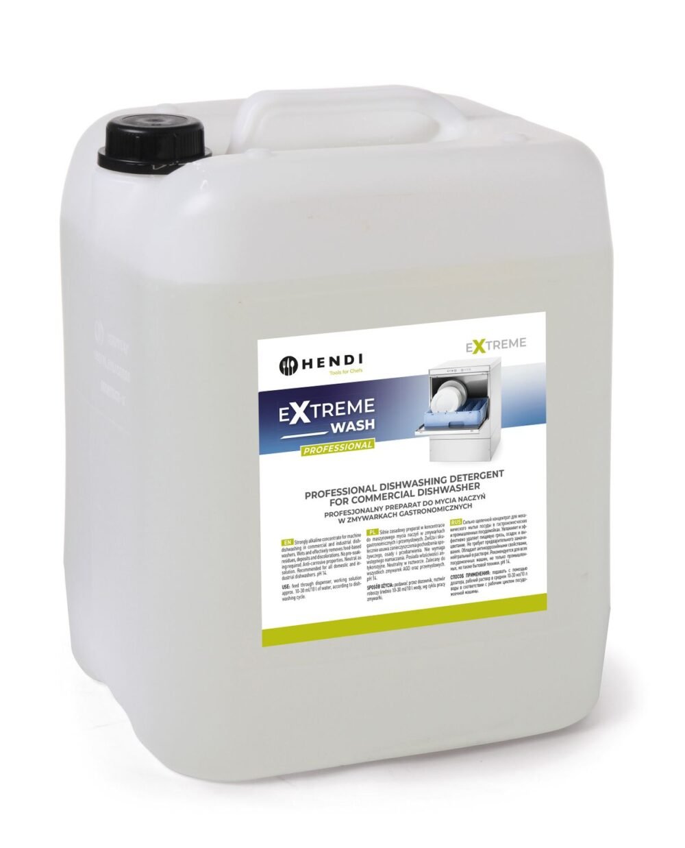 „Extreme Wash Professional“ indų ploviklis, skirtas komercinėms indaplovėms, HENDI, 20 l