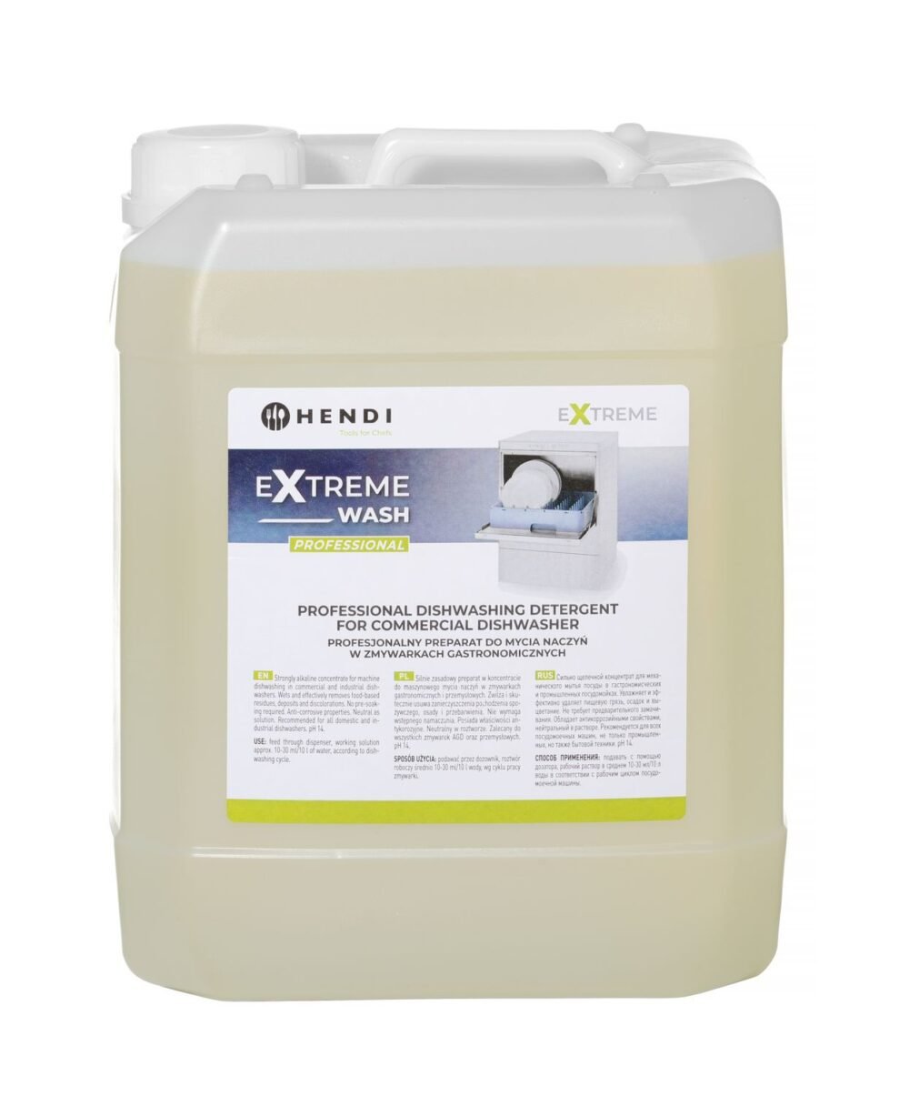„Extreme Wash Professional“ indų ploviklis, skirtas komercinėms indaplovėms, HENDI, 10 l