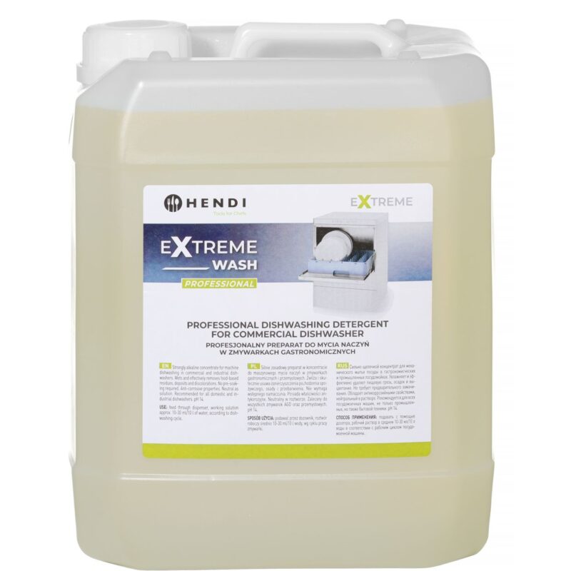 „Extreme Wash Professional“ indų ploviklis, skirtas komercinėms indaplovėms, HENDI, 10 l