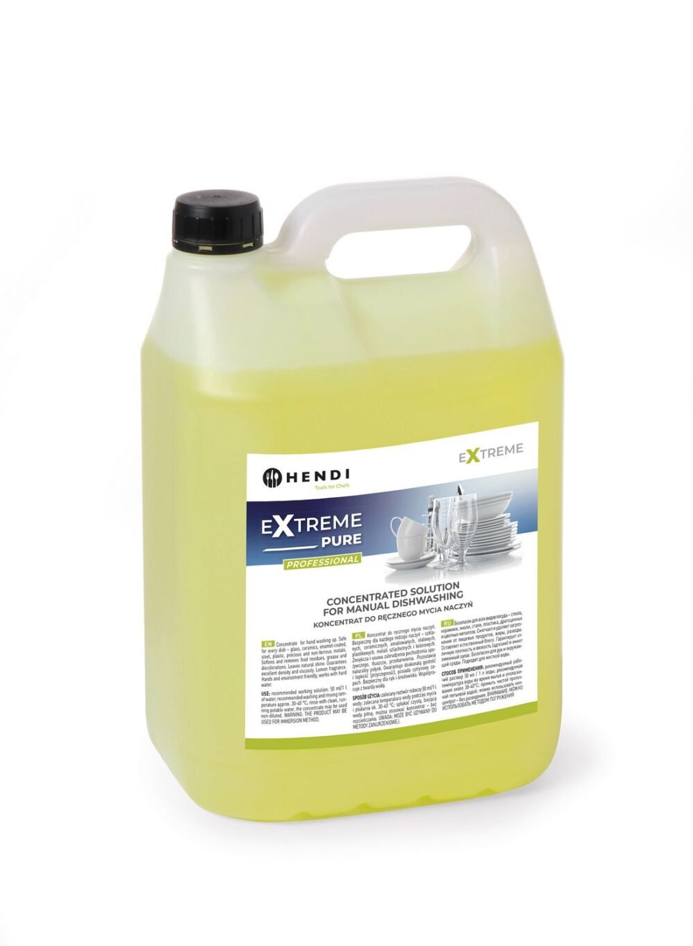 Extreme Pure Profesionalus plovimo skysčio koncentratas, skirtas indams rankomis plauti - 5l, HENDI, 5 l