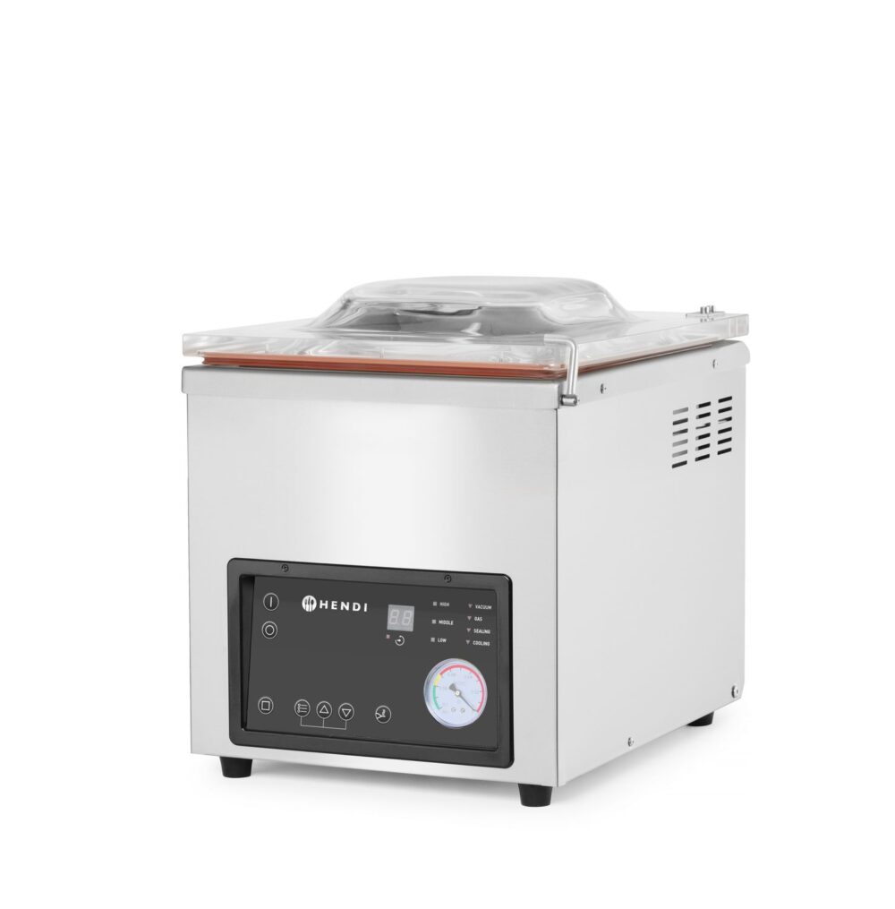 Kamerinė vakuuminė pakavimo mašina, HENDI, Profi Line, sandarinimo juosta 350 mm, 230V/750W, 450x555x(H)480mm