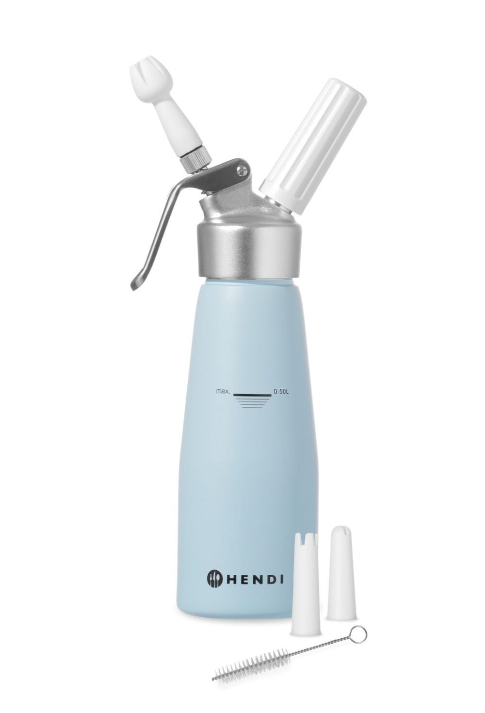 Grietinėlės plakiklis, HENDI, 0,5L, Pastelinė mėlyna, ⌀80x(H)260mm