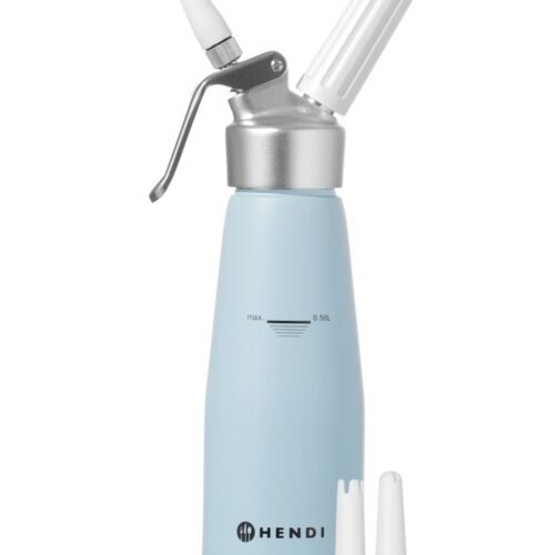 Grietinėlės plakiklis, HENDI, 0,5L, Pastelinė mėlyna, ⌀80x(H)260mm