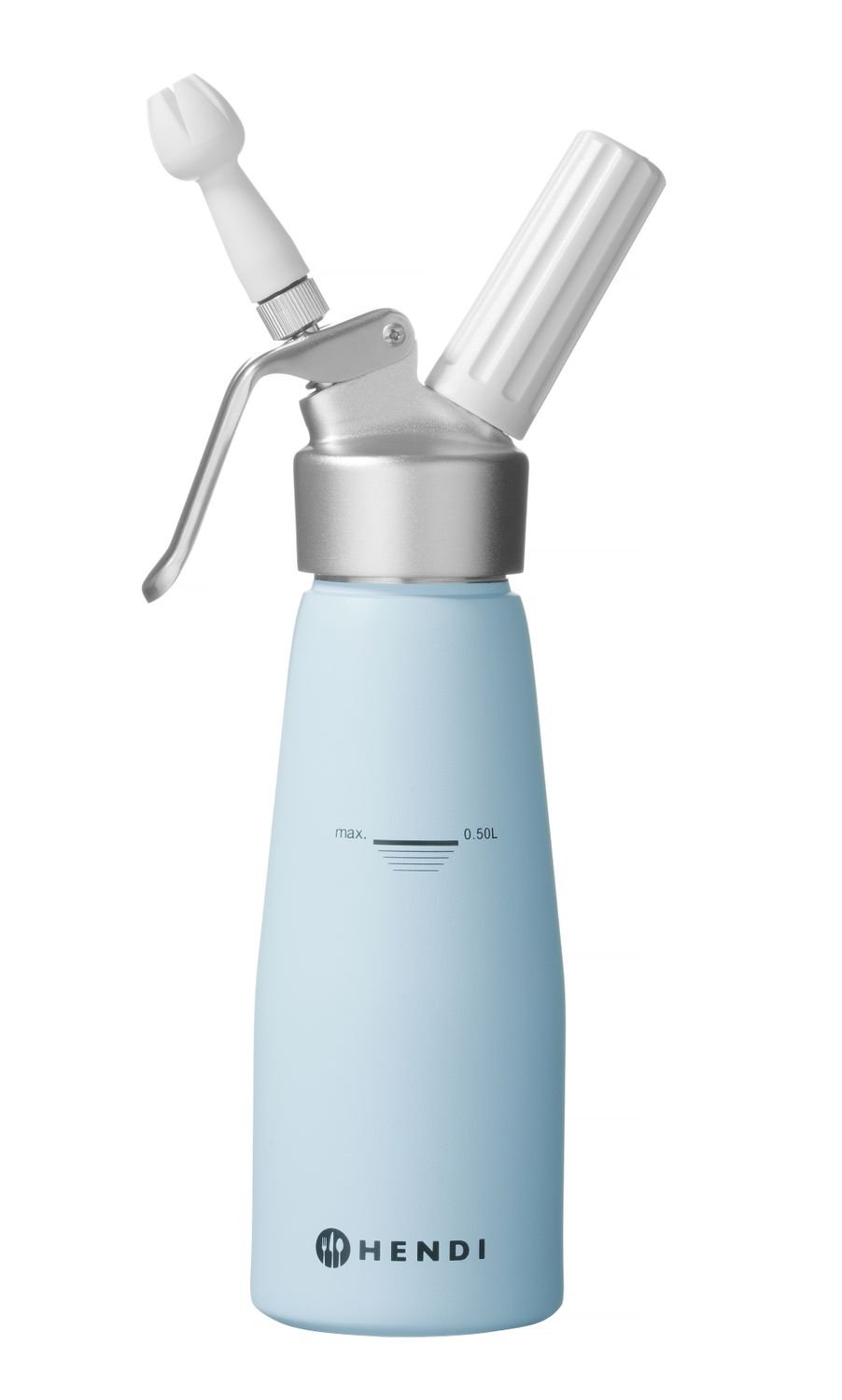 Grietinėlės plakiklis, HENDI, 0,5L, Pastelinė mėlyna, ⌀80x(H)260mm