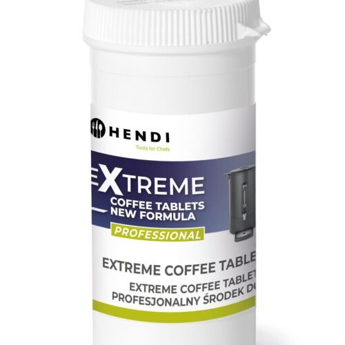 Naujos formulės Extreme Coffee tablets, profesionalus kavos mašinų valymo agentas, HENDI, 25 tabletės