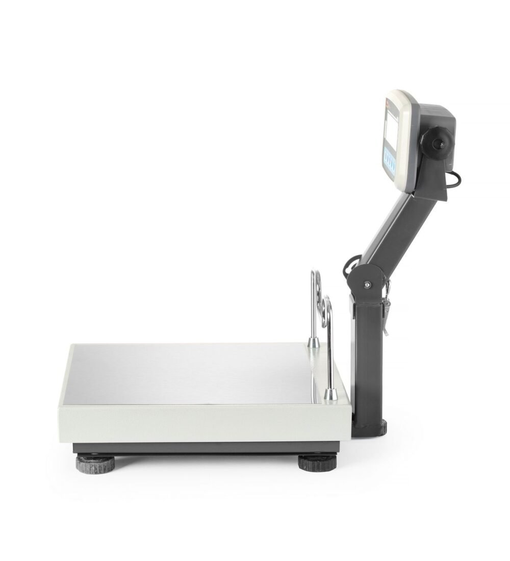 LCD platformos svarstyklės su sulankstomu stovu ir legalizacija, EKO+ linija, 60 kg, TEM, 350x400x(H)522mm