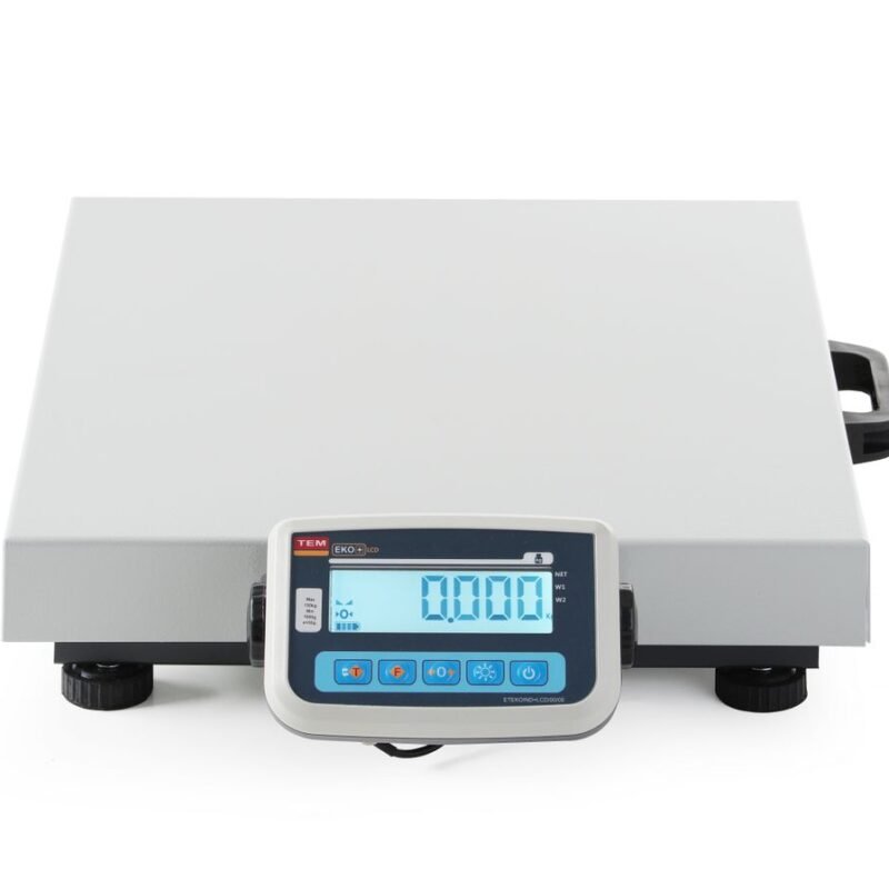 Nešiojamosios LCD siuntinių svarstyklės su legalizacija, EKO+ linija, 150 kg, TEM, xx(H)mm