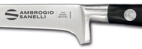 Virtuvės šefo peilis mėsai nuo kaulų atskirti, Ambrogio Sanelli, (L)160mm