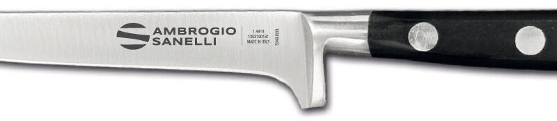Virtuvės šefo peilis mėsai nuo kaulų atskirti, Ambrogio Sanelli, (L)160mm