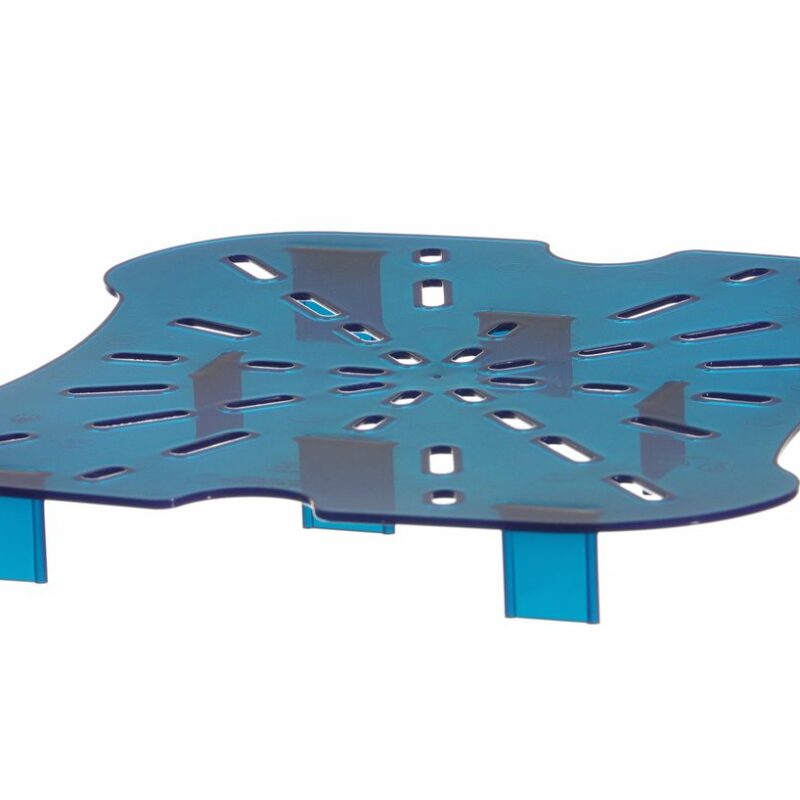 CamSquares Fresh Pro talpyklos nuvarvėjimo padėklas, Cambro, 11,4 l, 17,2 l ir 20,8 l talpykloms, Mėlynas, 232x222x(H)25mm
