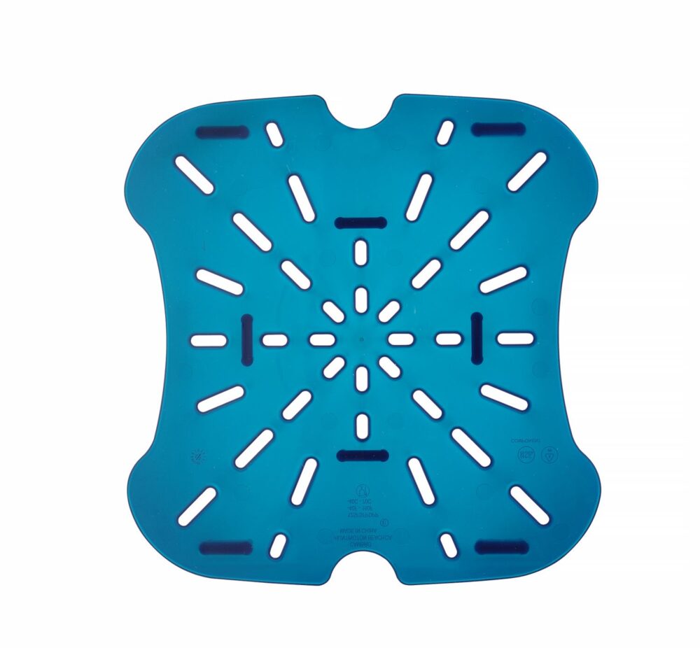 CamSquares Fresh Pro talpyklos nuvarvėjimo padėklas, Cambro, 11,4 l, 17,2 l ir 20,8 l talpykloms, Mėlynas, 232x222x(H)25mm