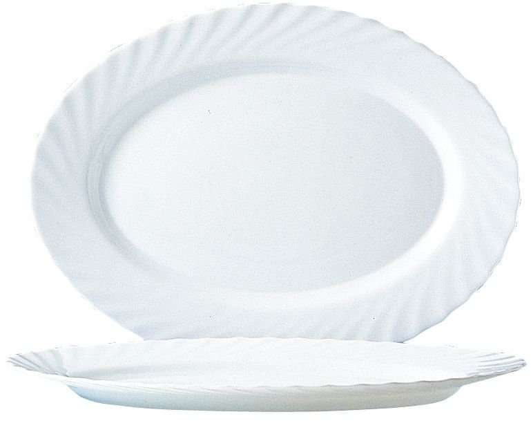 Ovalo formos lėkštė Trianon, Arcoroc, 350 mm, Balta, 350x240x(H)26mm