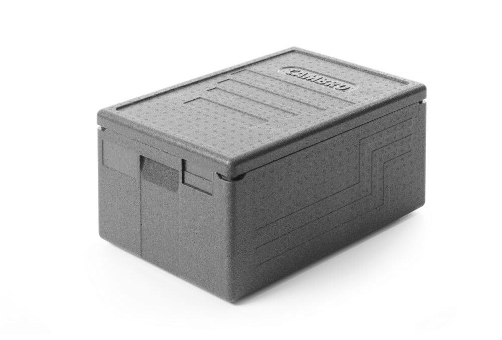 EPP180E110_OBW_2021_01_IMG0561 Termoizoliacinis konteineris Cam GoBox Economy 46 l, GN 1/1, GN 1/2, Cambro, Juodas, 600x400x(H)316mm