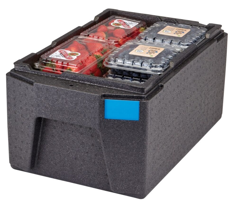 Termoizoliacinis konteineris Cam GoBox, įkraunamas iš viršaus, GN 1/1, 46 l, Cambro, Juodas, 680x400x(H)321mm