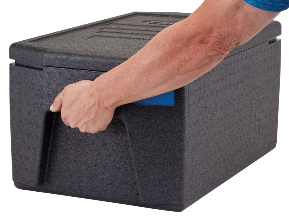 Termoizoliacinis konteineris Cam GoBox, įkraunamas iš viršaus, GN 1/1, 46 l, Cambro, Juodas, 680x400x(H)321mm