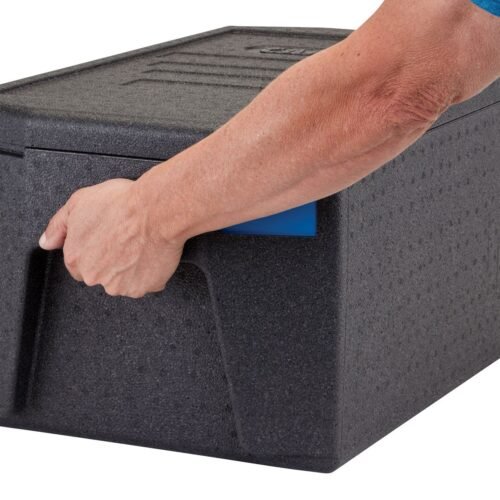 Termoizoliacinis konteineris Cam GoBox, įkraunamas iš viršaus, GN 1/1, 46 l, Cambro, Juodas, 680x400x(H)321mm