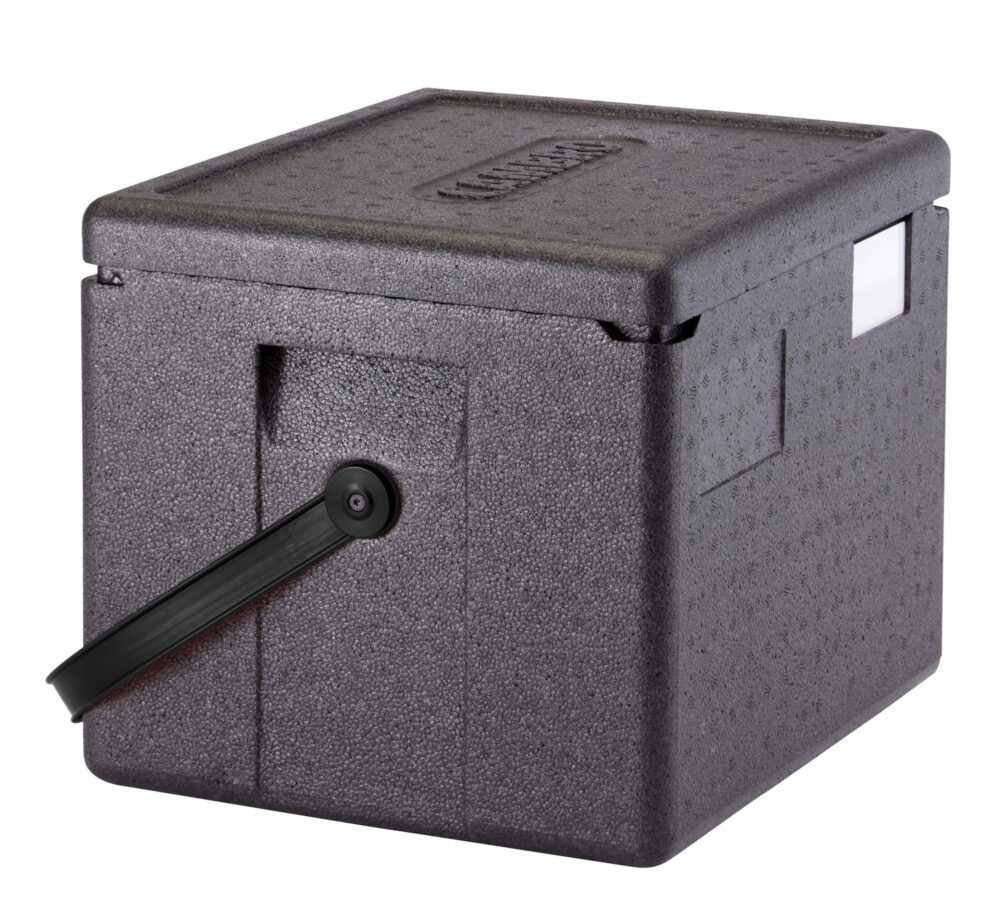 Termoizoliacinis konteineris Cam GoBox su juodu dirželiu, GN 1/2, Cambro, 22,3L, Juodas, 390x330x(H)316mm