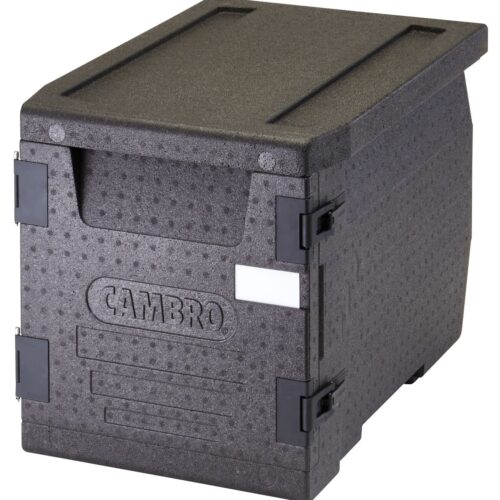 Termoizoliacinis konteineris Cam GoBox, įkraunamas iš priekio, GN 1/1, 60 l, Cambro, GN 1/1, 60L, Juodas, 640x440x(H)475mm