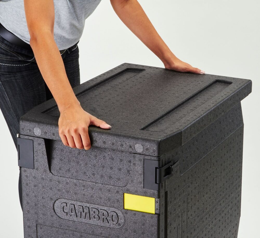 Termoizoliacinis konteineris Cam GoBox, įkraunamas iš priekio, GN 1/1, 60 l, Cambro, GN 1/1, 60L, Juodas, 640x440x(H)475mm