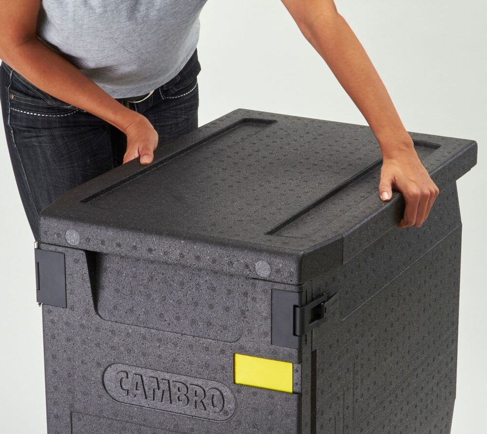 Termoizoliacinis konteineris Cam GoBox, įkraunamas iš priekio, GN 1/1, 60 l, Cambro, GN 1/1, 60L, Juodas, 640x440x(H)475mm