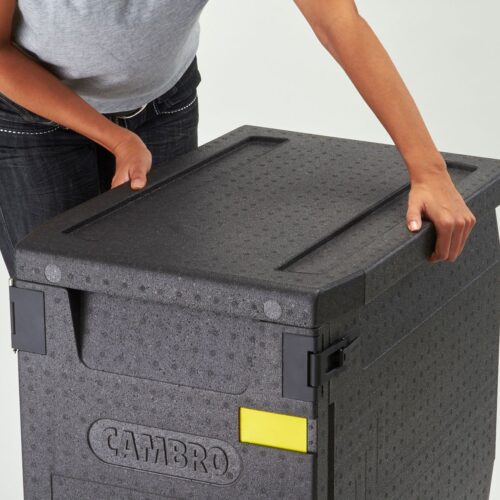 Termoizoliacinis konteineris Cam GoBox, įkraunamas iš priekio, GN 1/1, 60 l, Cambro, GN 1/1, 60L, Juodas, 640x440x(H)475mm