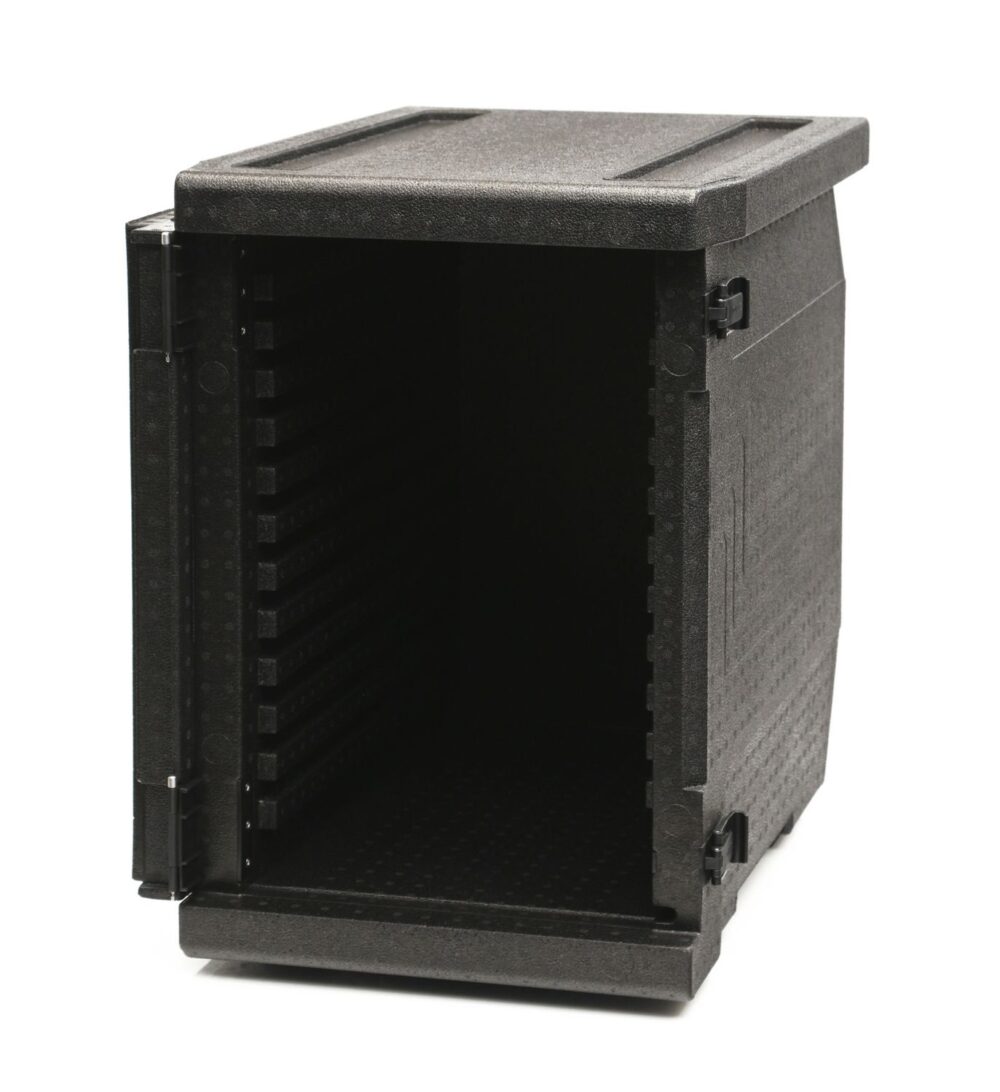 Termoizoliacinis konteineris Cam GoBox, įkrovimas iš priekio, GN 1/1, 86 l, Cambro, GN 1/1, 86L, Juodas, 640x440x(H)625mm