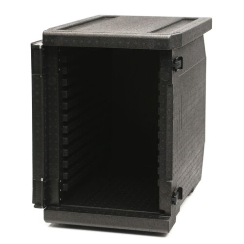 Termoizoliacinis konteineris Cam GoBox, įkrovimas iš priekio, GN 1/1, 86 l, Cambro, GN 1/1, 86L, Juodas, 640x440x(H)625mm