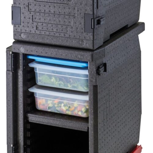 Termoizoliacinis konteineris Cam GoBox, įkrovimas iš priekio, GN 1/1, 86 l, Cambro, GN 1/1, 86L, Juodas, 640x440x(H)625mm