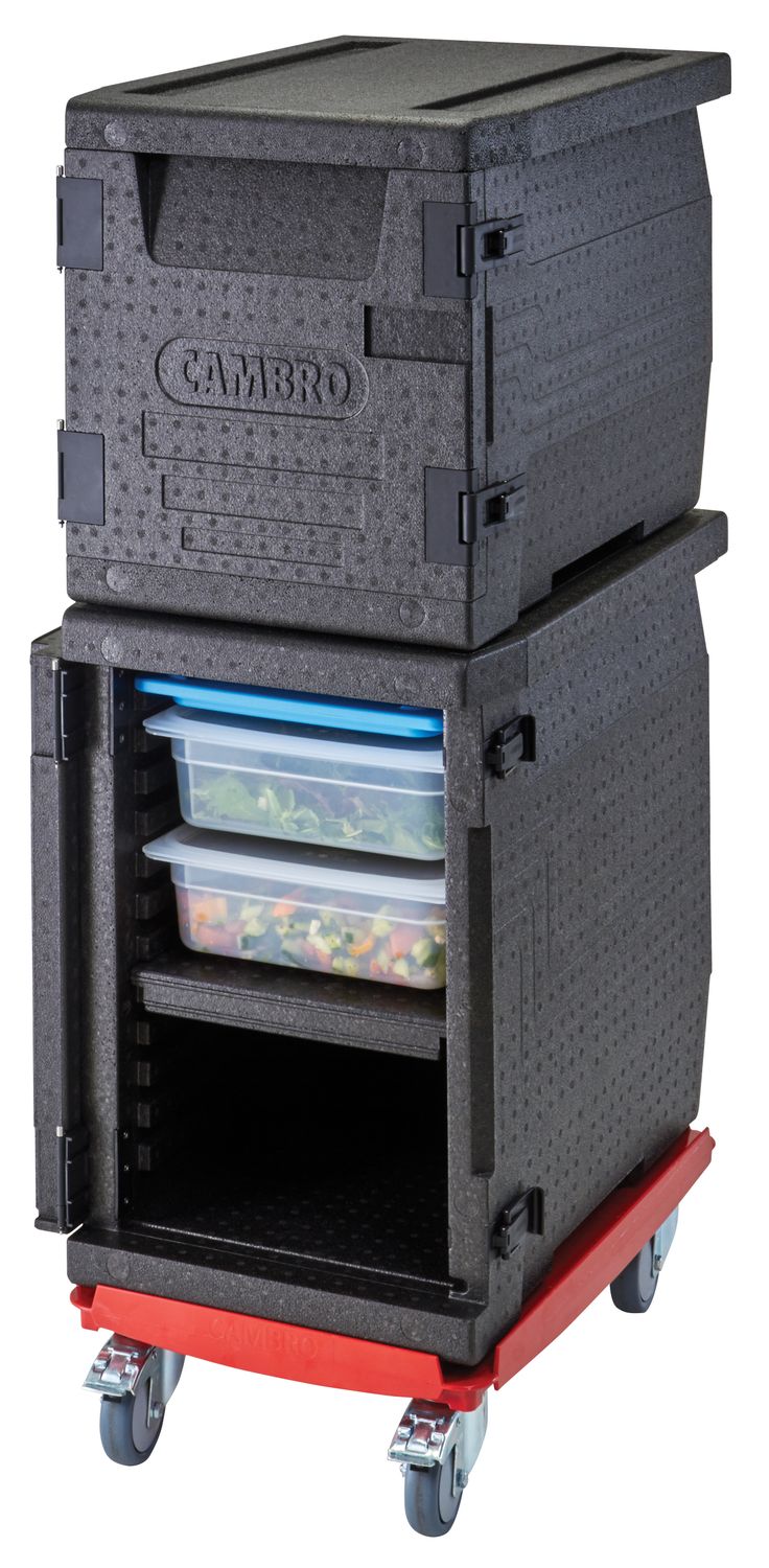 Termoizoliacinis konteineris Cam GoBox, įkrovimas iš priekio, GN 1/1, 86 l, Cambro, GN 1/1, 86L, Juodas, 640x440x(H)625mm