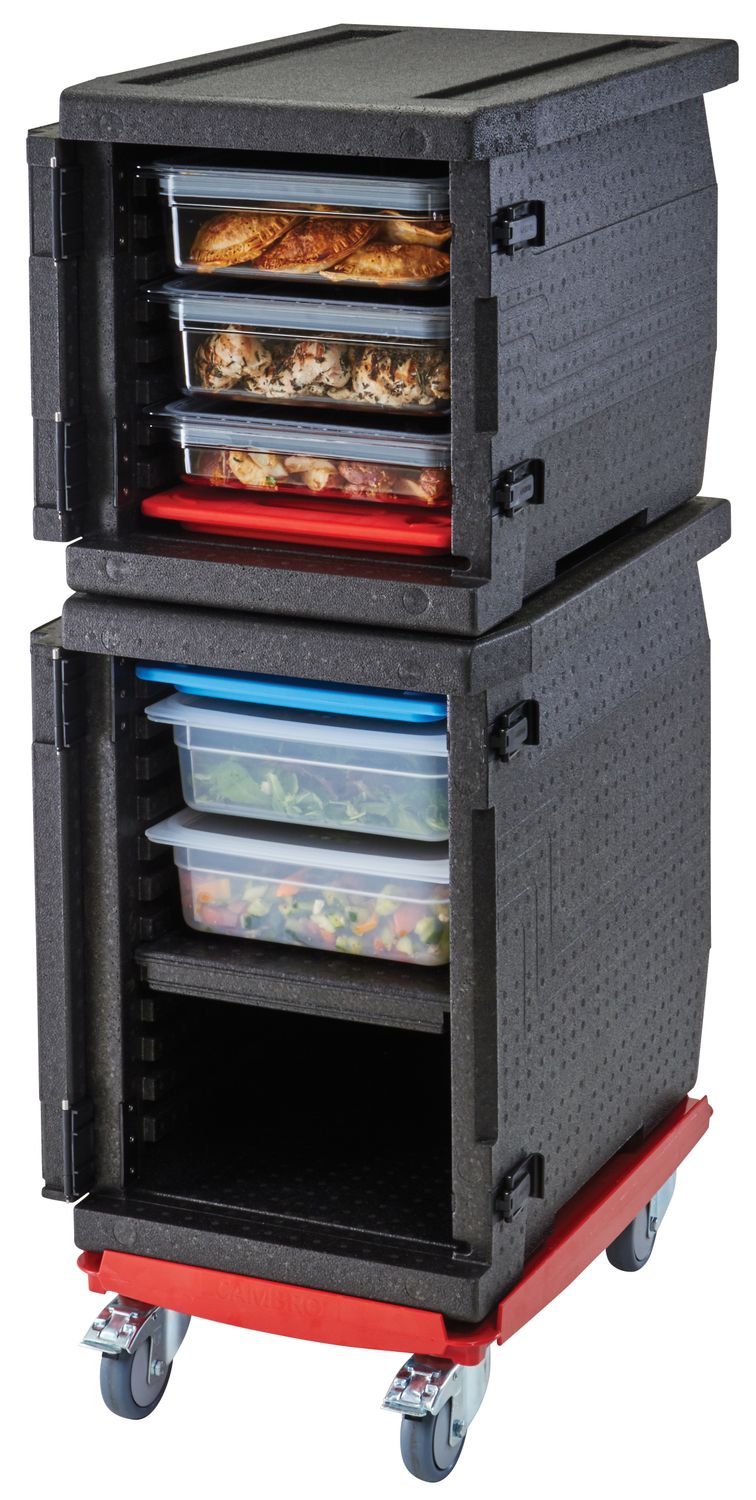 Termoizoliacinis konteineris Cam GoBox, įkrovimas iš priekio, GN 1/1, 86 l, Cambro, GN 1/1, 86L, Juodas, 640x440x(H)625mm