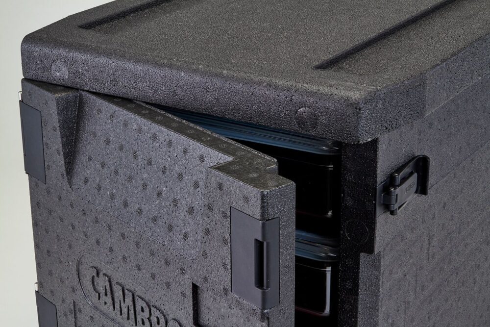 Termoizoliacinis konteineris Cam GoBox, įkrovimas iš priekio, GN 1/1, 86 l, Cambro, GN 1/1, 86L, Juodas, 640x440x(H)625mm
