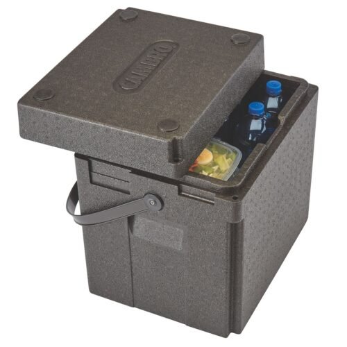 EPPBEVBKST110_A1RK_0818_S02 Termoizoliacinis konteineris Cam GoBox gėrimams, įkrovimas iš viršaus, su ilga rankena per petį, 35 l, Cambro, 35L, Juodas, 420x335x(H)420mm