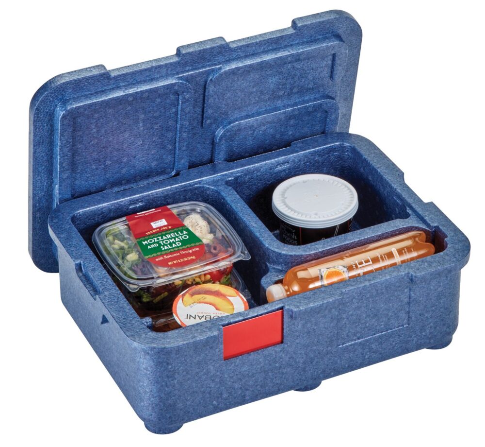 4 kamerų termoizoliacinis konteineris Cam GoBox, Cambro, Mėlynas, 480x350x(H)167mm
