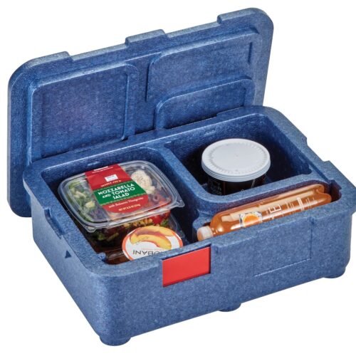 4 kamerų termoizoliacinis konteineris Cam GoBox, Cambro, Mėlynas, 480x350x(H)167mm