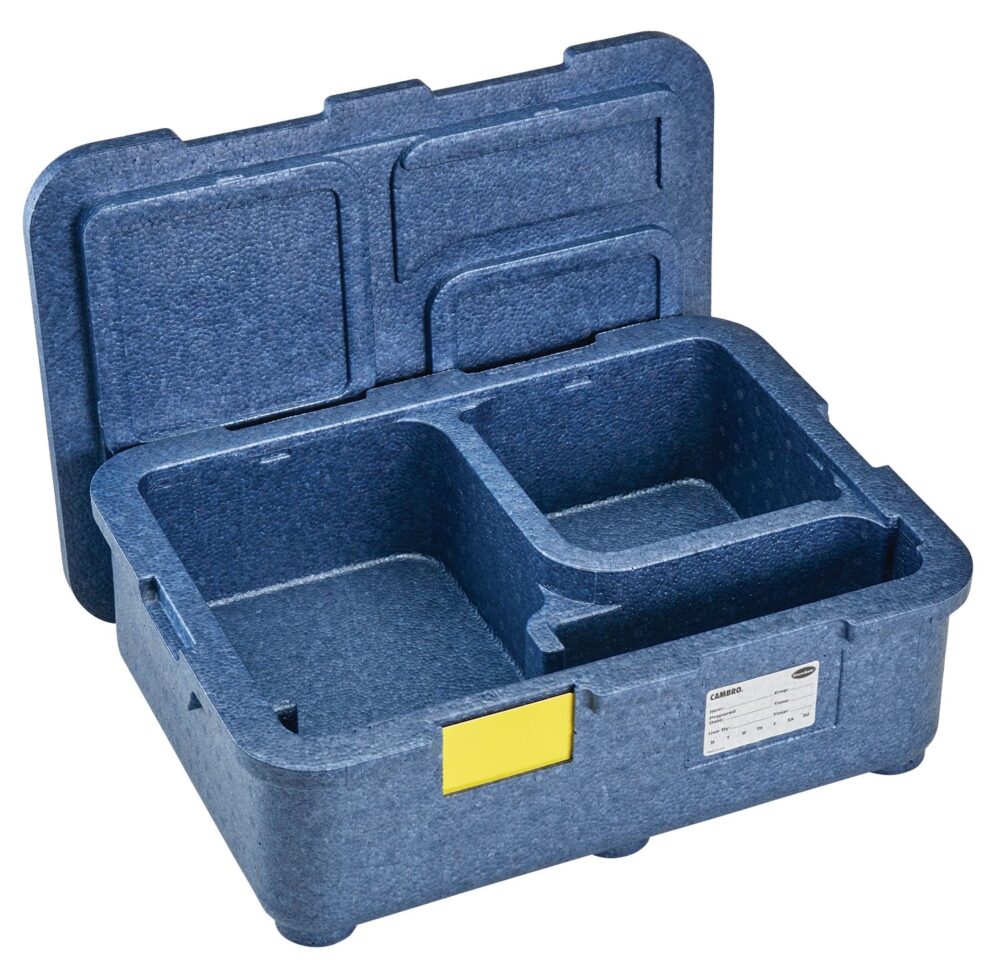 4 kamerų termoizoliacinis konteineris Cam GoBox, Cambro, Mėlynas, 480x350x(H)167mm